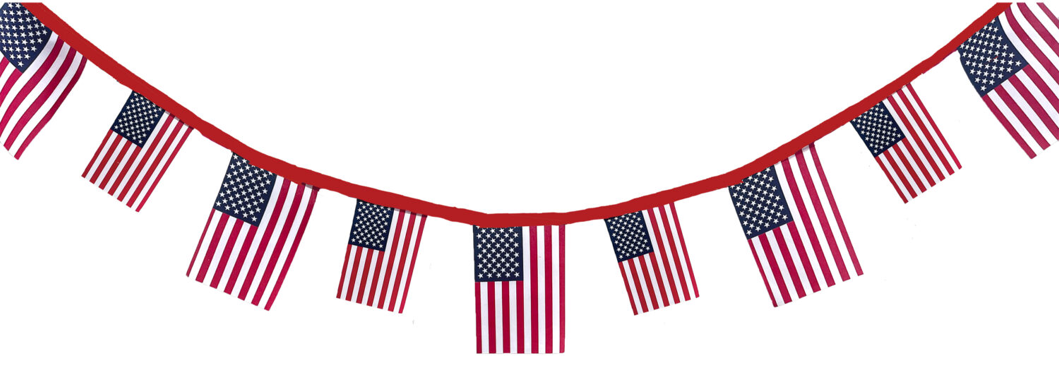 Multi Size 20FT American Flag Banner