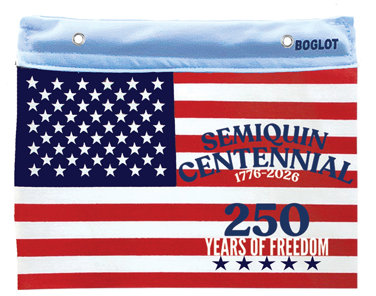 America 250 Window Flag wide Semiquin
