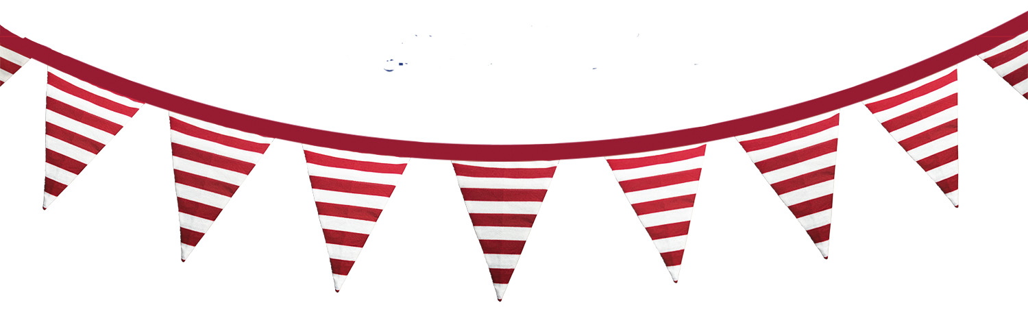 Red and white Carnival Banner